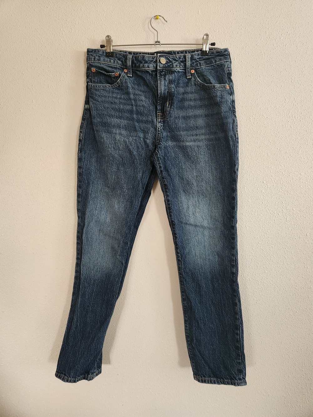 GAP Straight-Leg Men's Dark Blue Denim Jeans
